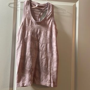 Athleta pink fitted racer back size S tank